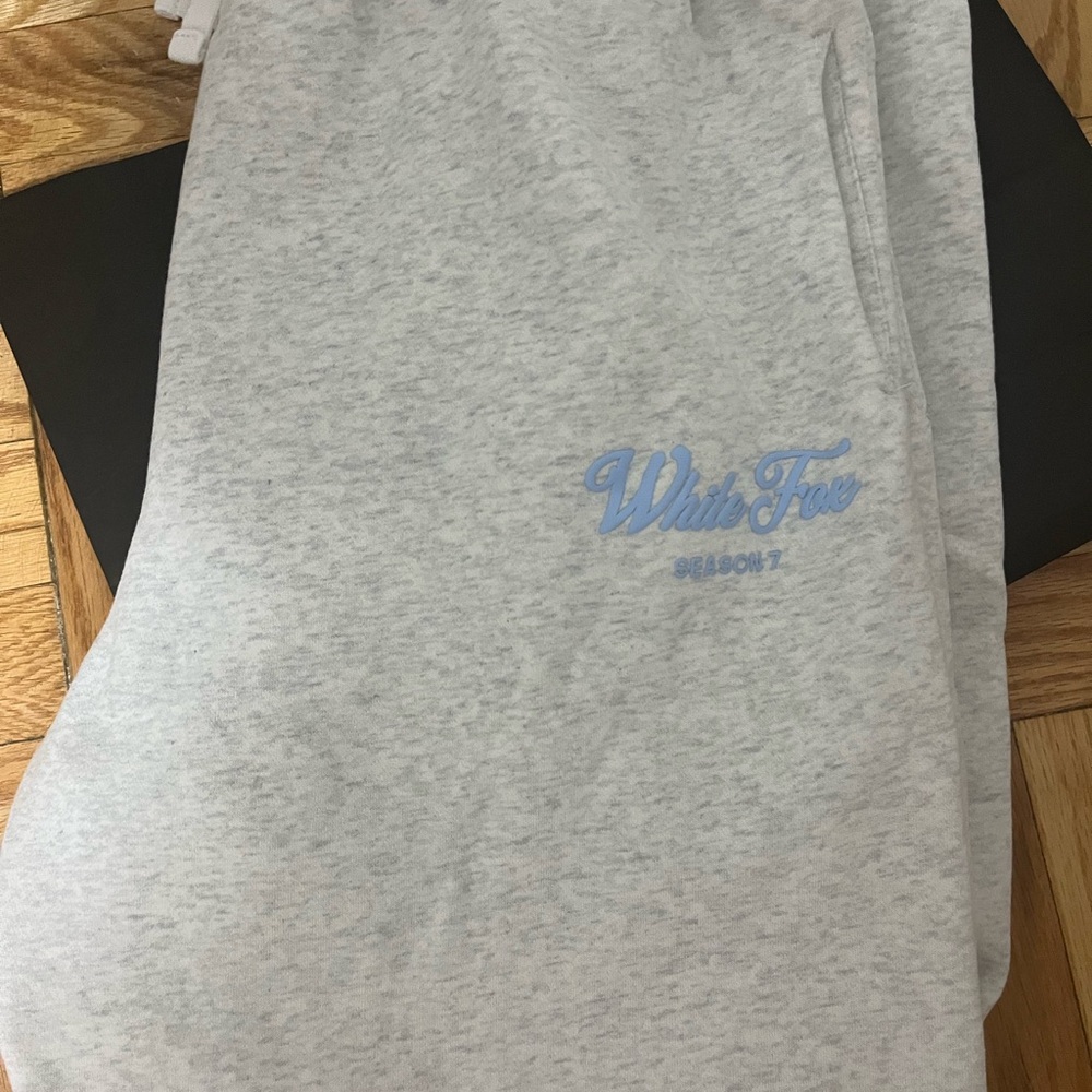 White Fox sweatpants grey season 7